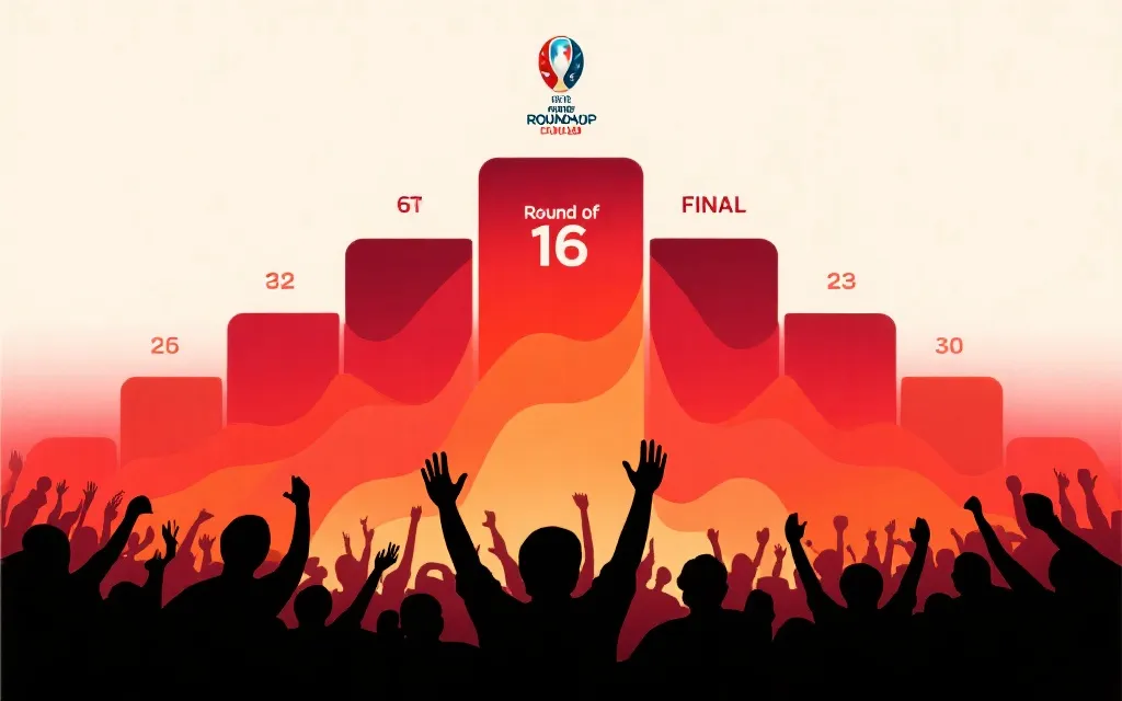 淘汰赛关键战热度与票价走势概念图